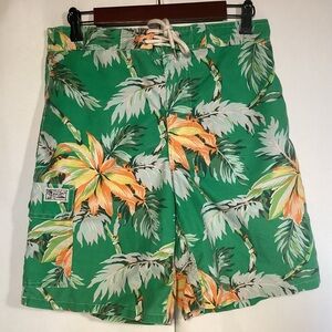 Men’s Polo Ralph Lauren Swimming Trunks Tropical Green Floral size small